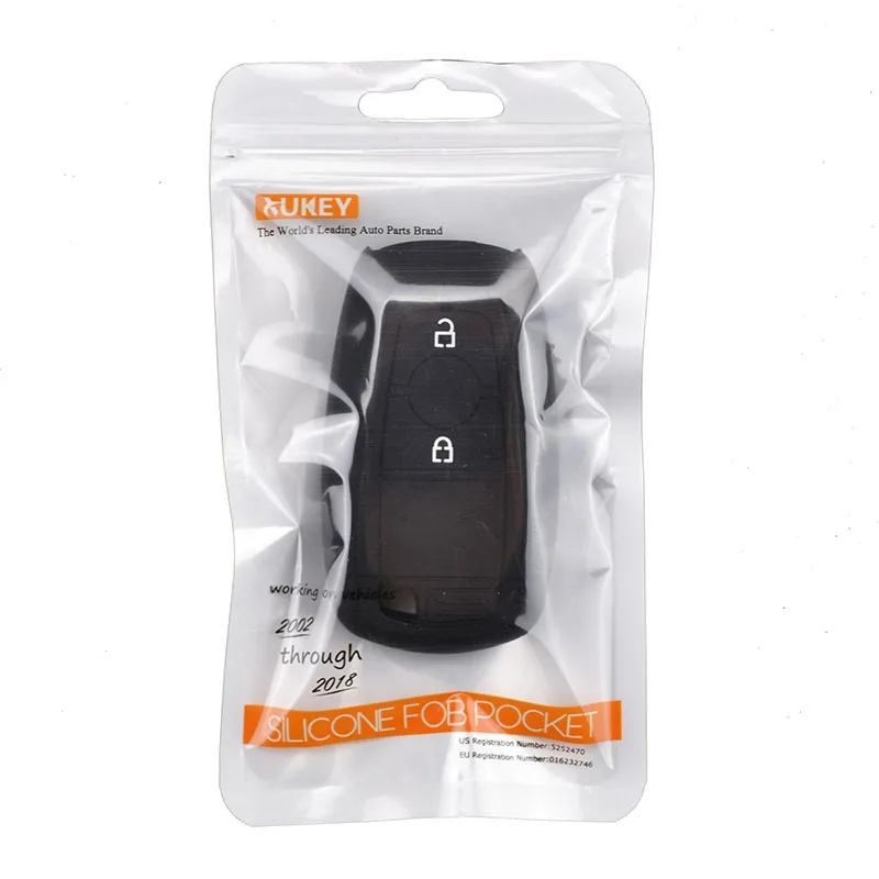 Силиконовый чехол для Ford EcoSport 2018 с двумя кнопками|2 button|key case for carcar key cover |