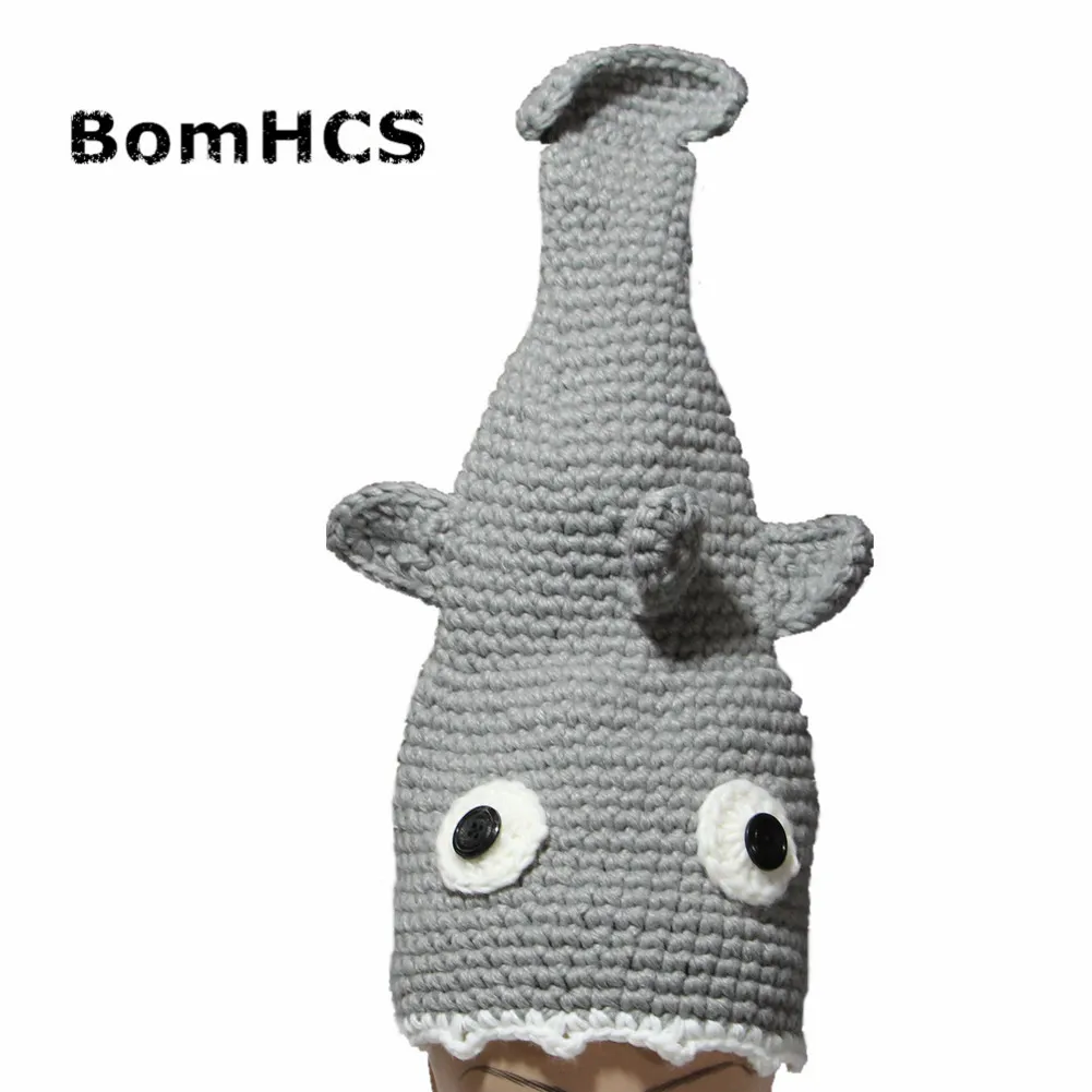 BomHCS Novetly Shark Hat ручная работа вязаная шапочка с животными для мартовских вечерние подарки