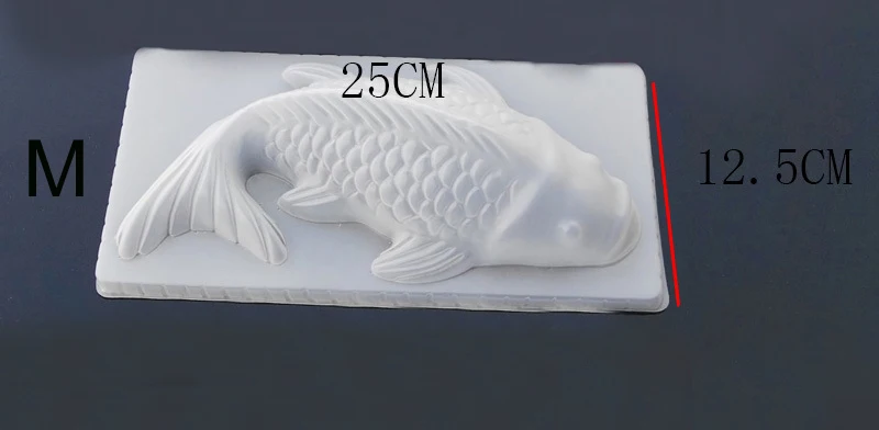 BalleenShiny DIY 3D Koi рыба карп плесень пластик желе ручной работы Sugarcraft плесень торт пудинг Шоколадный Плесень выпечки инструмент Tablewrae - Цвет: M