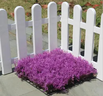 

5pcs 25*25cm Artificial Lavender Flower Green Grass Lawn For Plants Wall Wedding Home Office Decoration