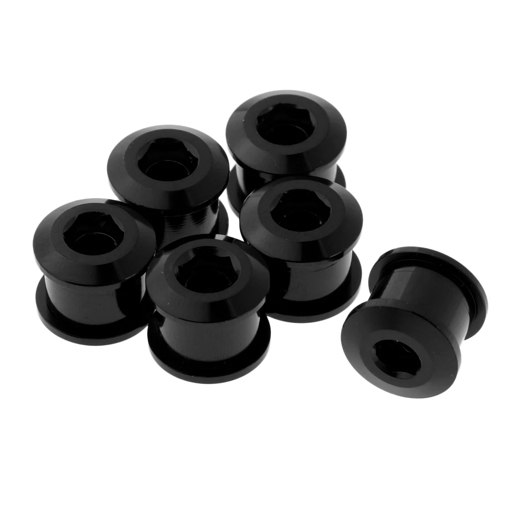 6PCS 7075 Aluminum Alloy CNC Bicycle Chainring Screws Bolts for Road Bike MTB Bicycle