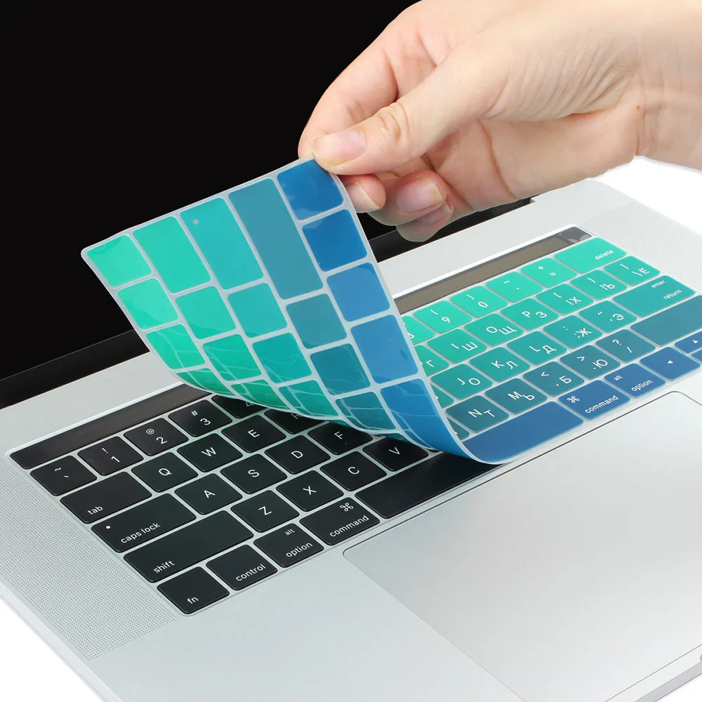 Чехол для русской раскладки клавиатуры чехол MacBook Pro 13 &quot15&quot с сенсорной панелью