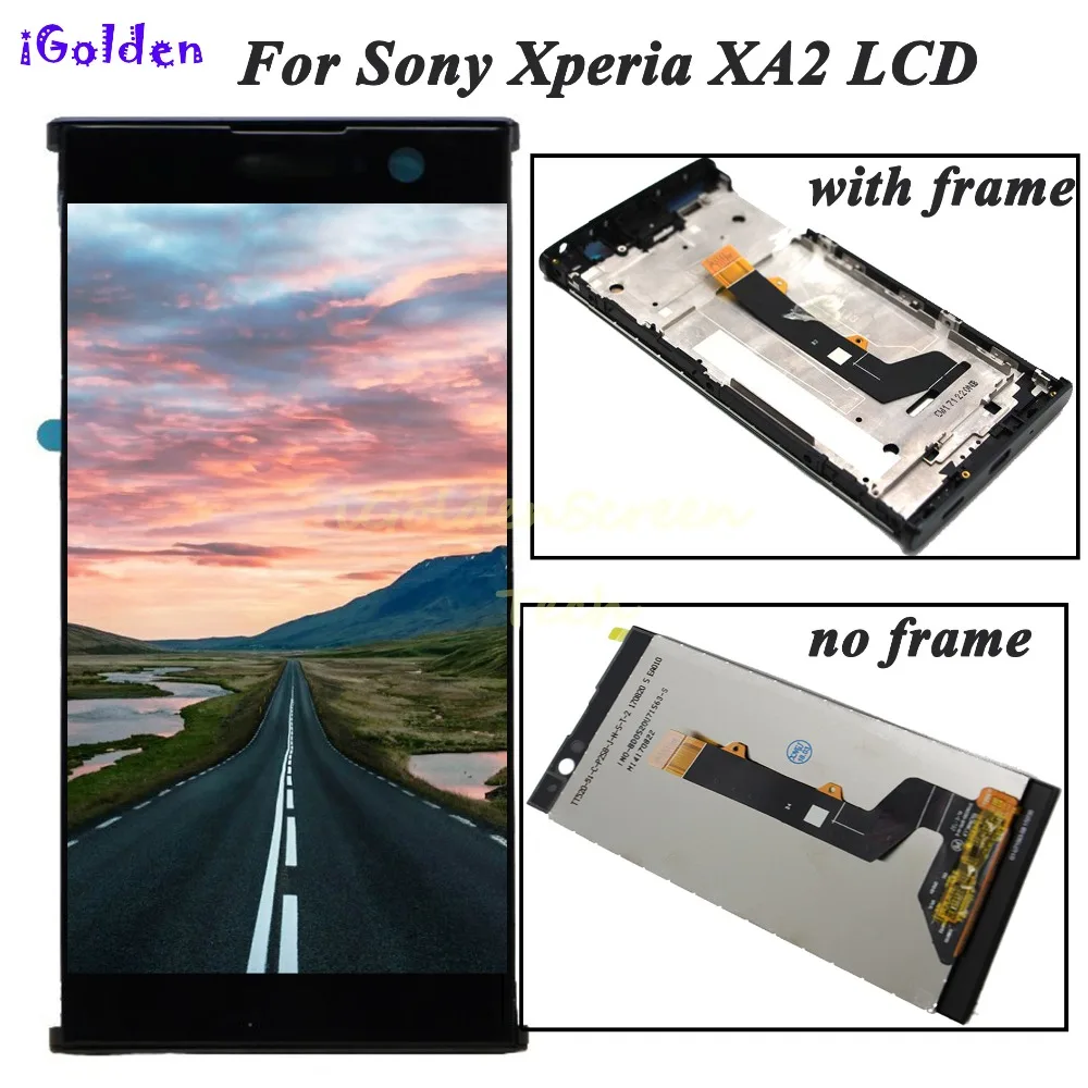 

For Sony Xperia XA2 LCD Display Touch Screen Digitizer Assembly Replacement For 5.2" SONY XA2 LCD H4133 H4131 H4132 Free Tools