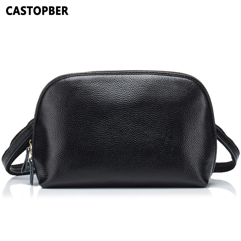 

Women Korean Style Shell Bag Small Crossbody Cowhide Genuine Leather Messenger Handbags New Arrival Designer Fashion Female Bags