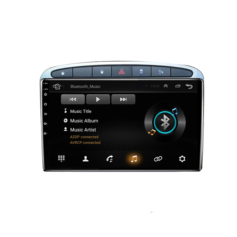 Cheap 9" 2.5D IPS Android 8.1 Car DVD Multimedia Player GPS for Peugeot 308 408 308SW 2007-09-2010-2014 audio radio stereo navigation 3