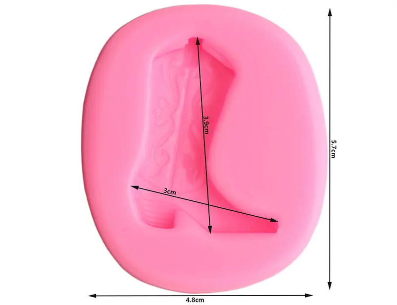 Ковбойские сапоги силиконовая форма Подкова формы для выпечки фонданта формы для украшения торта инструменты смолы глины конфеты шоколадная мастика прессформы