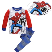 autumn halloween cosplay spiderman boys sleepwear kids set tiny cottons boy pajamas sets boys clothes kids pjs two piece 2 6yrs