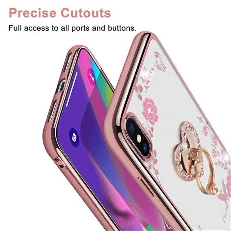 Роскошный мягкий ТПУ чехол для телефона Samsung Galaxy M10 A10 A30 A50 S10 PLUS A6 A7 A9 2018 Блестящий