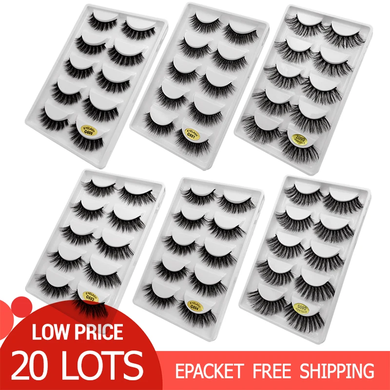 

100 pairs mink eyelashes wholesale false eyelashes lashes natural long 3d mink lashes makeup fake eyelashes maquiagem faux cils