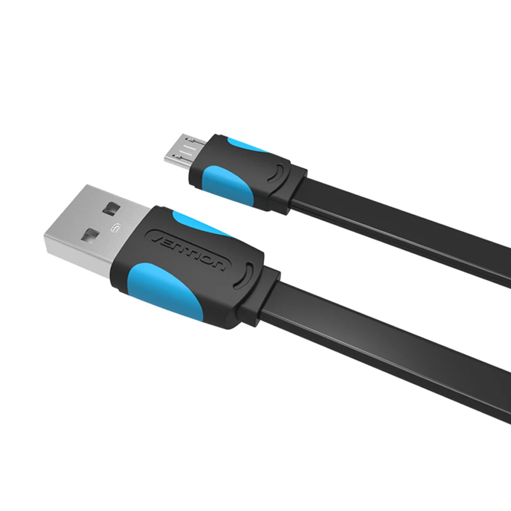 Vention 150cm flat high speed black Micro USB Cable,  2.0 Data sync Mobile Phone charging Cables For Samsung galaxy S4 S3 HTC