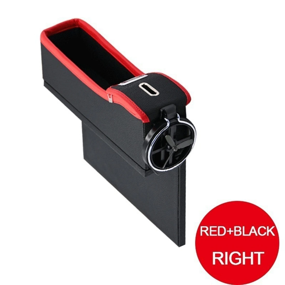 Правая сторона красной и черной папки для хранения автомобильных сидений коробка из ПУ кожи универсальный ящик для хранения мобильного