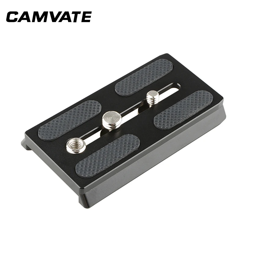 БЫСТРОРАЗЪЕМНАЯ пластина CAMVATE Manfrotto с резьбой 1/4 &quotи 3/8&quot C2149|Аксессуары для