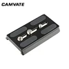Plaque de fixation rapide pour caméra coulissante CAMVATE Manfrotto avec filetage 1/4 