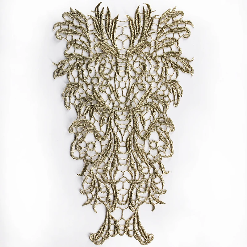 10piece gold metallic flower leaves embroidery applique sew on patch 10piece gold metallic flower leaves embroidery applique sew on patch