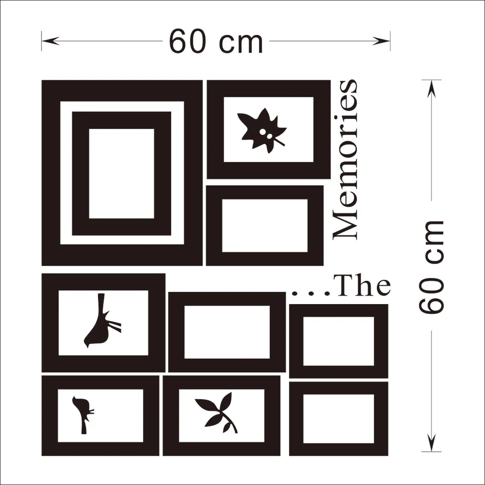 Photo Frame The Memories Wall Sticker WS034-1 (2)