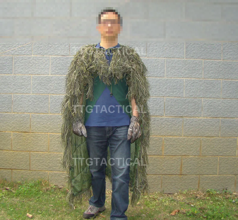 TTGTACTICAL Sniper Ghillie пончо камуфляж тактический Снайпер Ghillie накидка лесной и пустыни