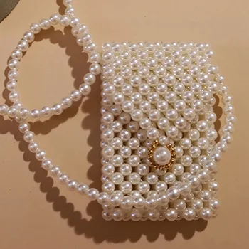 

Women's Crossbody Bag Handmade Small Pearl Mobile Phone Packaging Photo Photography Special Package Design