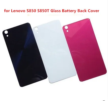 Стеклянная задняя крышка батарейного отсека для Lenovo S850 S850T корпуса запасные
