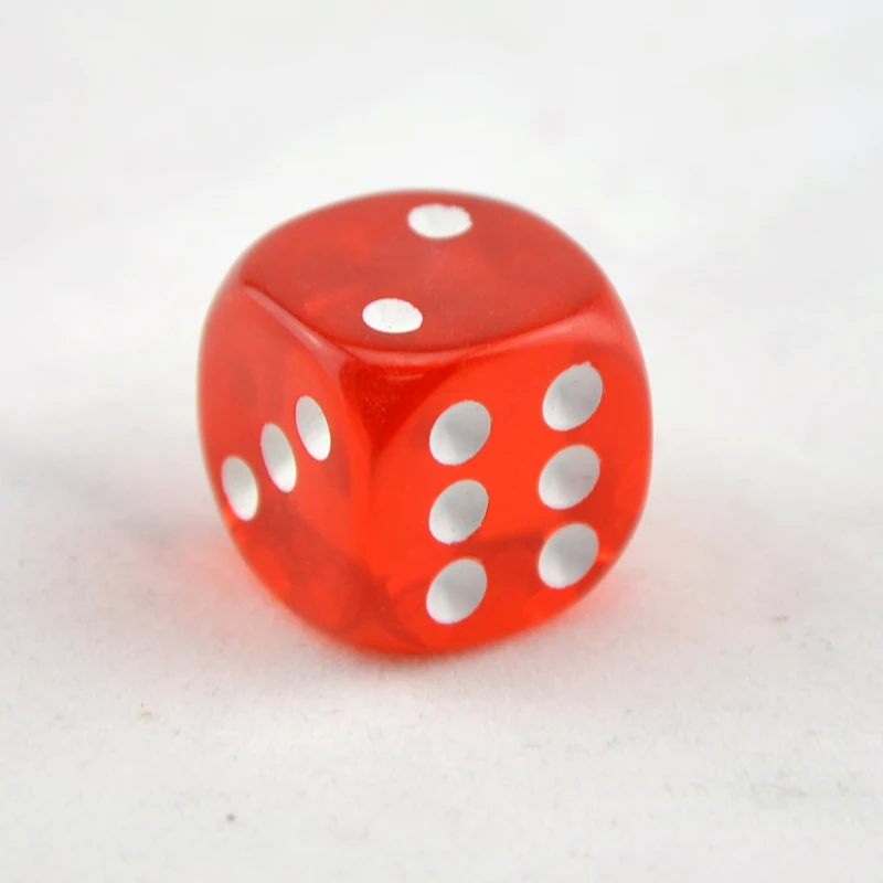 

Big Red And Transparent Acrylic Mahjong Point Digital Magic Plastic Dice Sieve Dice Cup Game Teaching Toys
