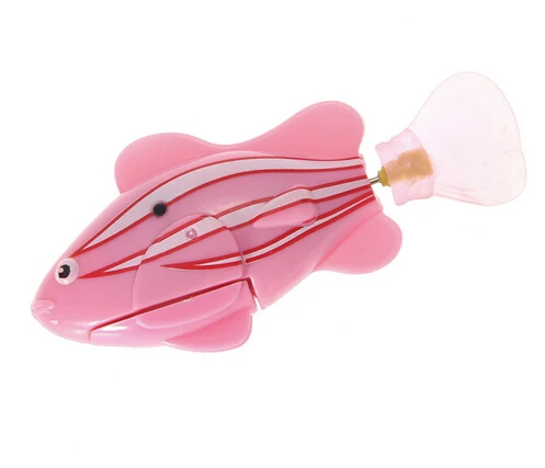 [Магазин MPK], рыба на батарейках, игрушка кошка рыба - Цвет: Clownfish Pink