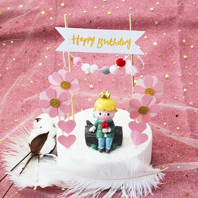 Happybirthday декоративная открытка цветок вечерние НКИ 1 шт.|Товары для украшения