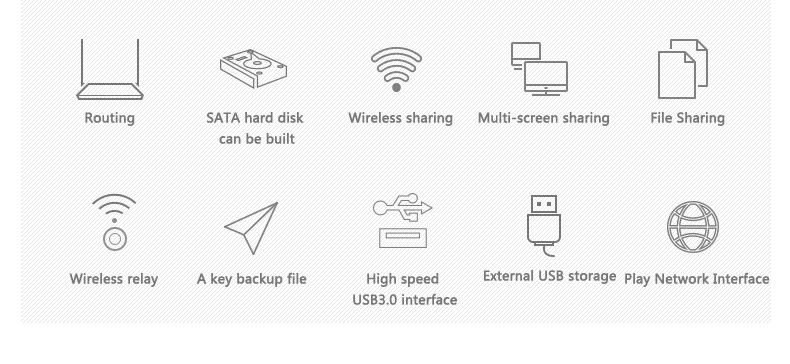 hdd case Aluminum 3.5" Hdd Wireless Runter Box Hd Case Sata Usb 3.0 to for Hdd SSD Up to 6TB With Wireless Wifi Router External Hdd Case 3.5 hdd external case