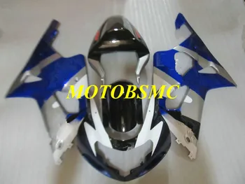 

Motorcycle Fairing kit for GSXR1000 K2 00 01 02 GSXR 1000 2000 2001 2002 ABS Blue silver white Fairings set+gifts SJ11