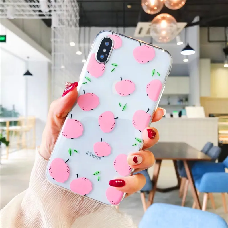Fruits Phone Case For iPhone 6 6S 7 8 Plus X Transparent Soft TPU Many