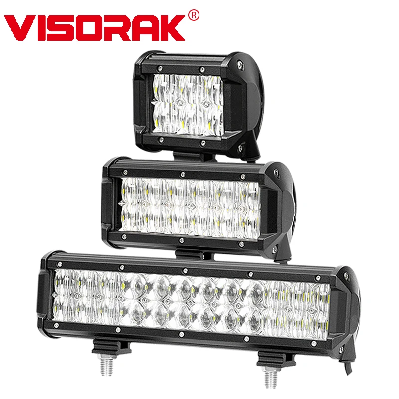 

VISORAK 4 6.7 12 Inch LED Bar 5D Dual Row 30W 60W 120W LED Work Light Bar for Tractor Boat OffRoad 4WD 4x4 Truck SUV ATV 12V 24v