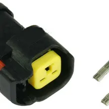 Longyue 20 штук топлива заглушка инжектора 2 контактный QUICK RELEASE Bosch EV6 Топливная форсунка Овальный соединитель