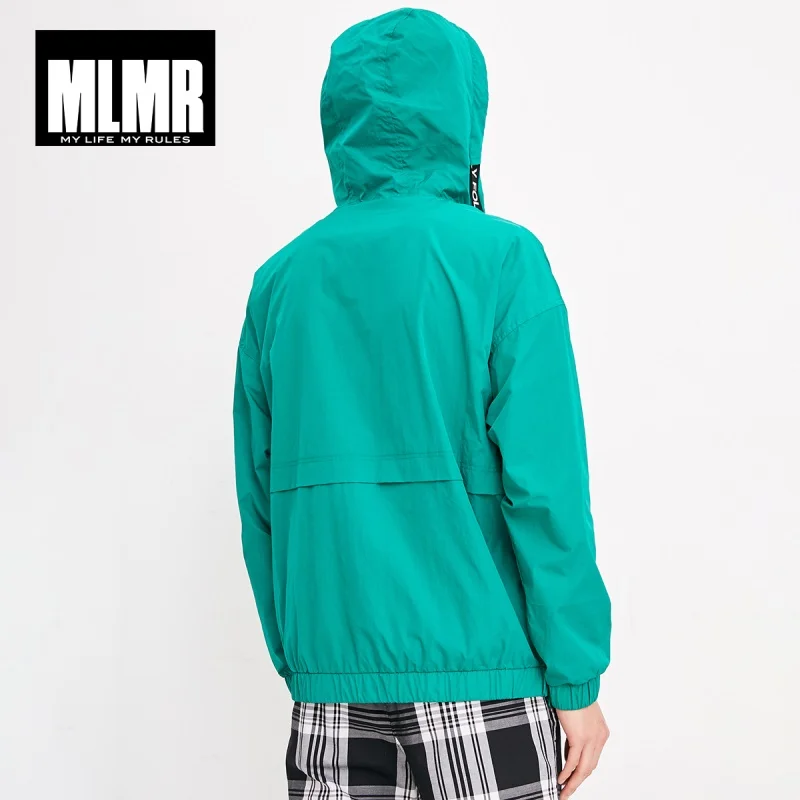 MLMR Мужская осенняя куртка с капюшоном буквенным принтом M | 218321538|Куртки|