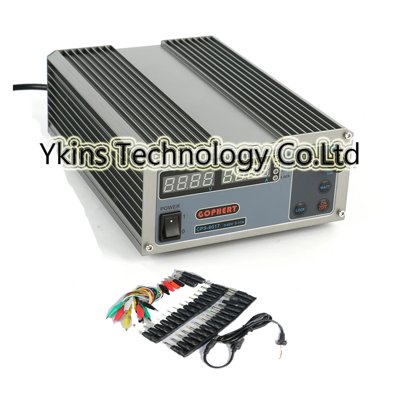 

High Power Digital Adjustable DC Power Supply CPS-6017 1000W 0-60V/0-17A Laboratory power supply+39pcs jack power