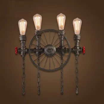 

Retro Loft Style Metal Water Pipe Lamp Edison Wall Sconce Industrial Vintage Wall Light Fixtures For Home Lighting Arandela