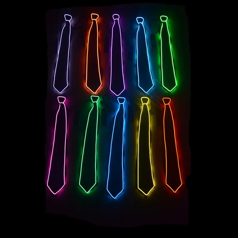 EL Tie LED Light EL Tie Fashion Tie Perfect for Christmas Halloween New Years Music Festival Rave Party D35 EL Tie LED Light EL Tie Fashion Tie Perfect for Christmas Halloween New Years Music Festival Rave Party D35