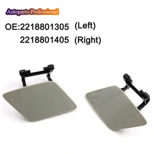 2218801305 2218801405 New Left& Right Headlight Headlamp Wiper Washer Nozzle Cover For Mercedes W221 S350 S500 S63