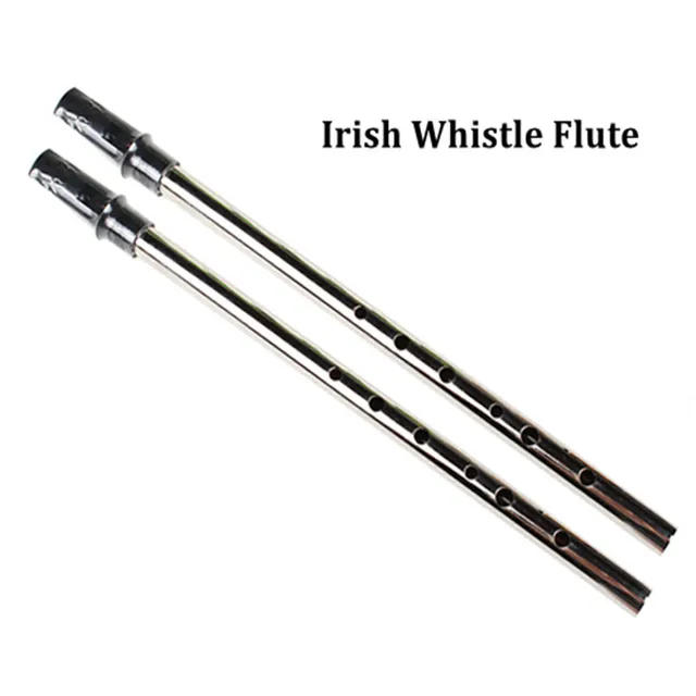 Tin Whistle Irish Penny Whistle Clovers 6 Hole D Key Feadan Flauta