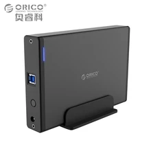 ORICO Aluminum Hard Drive HDD Enclosure USB3.0 to SATA3.0 3.5 inch HDD Case Docking Station Support UASP 12V2A Power
