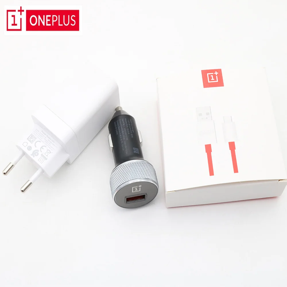 

Original EU ONEPLUS 7 Dash Car charger Oneplus 6t 6 5T 5 3T 3 Smartphone 5V/4A Fast charging USB wall power Adapter