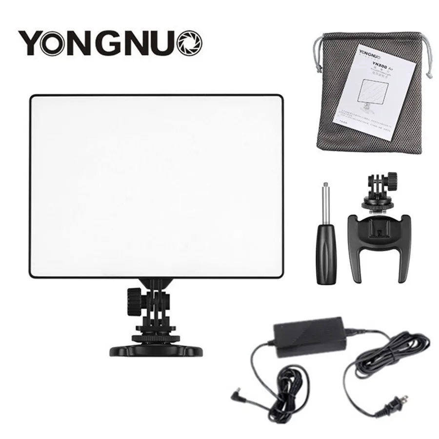  YONGNUO YN300 air YN-300 air Pro LED Camera Video Light video photography Light+AC Power Adapter ch - 33050275446