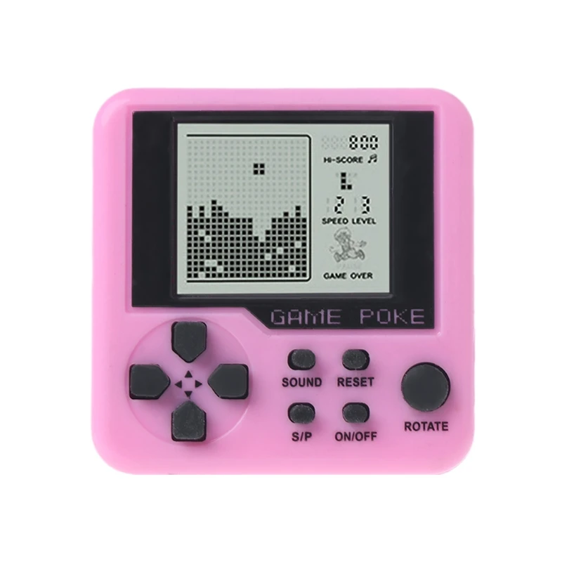 Ручной Мини-тетрис игровой автомат электронные игрушки кирпичные игрушки обучающая игра