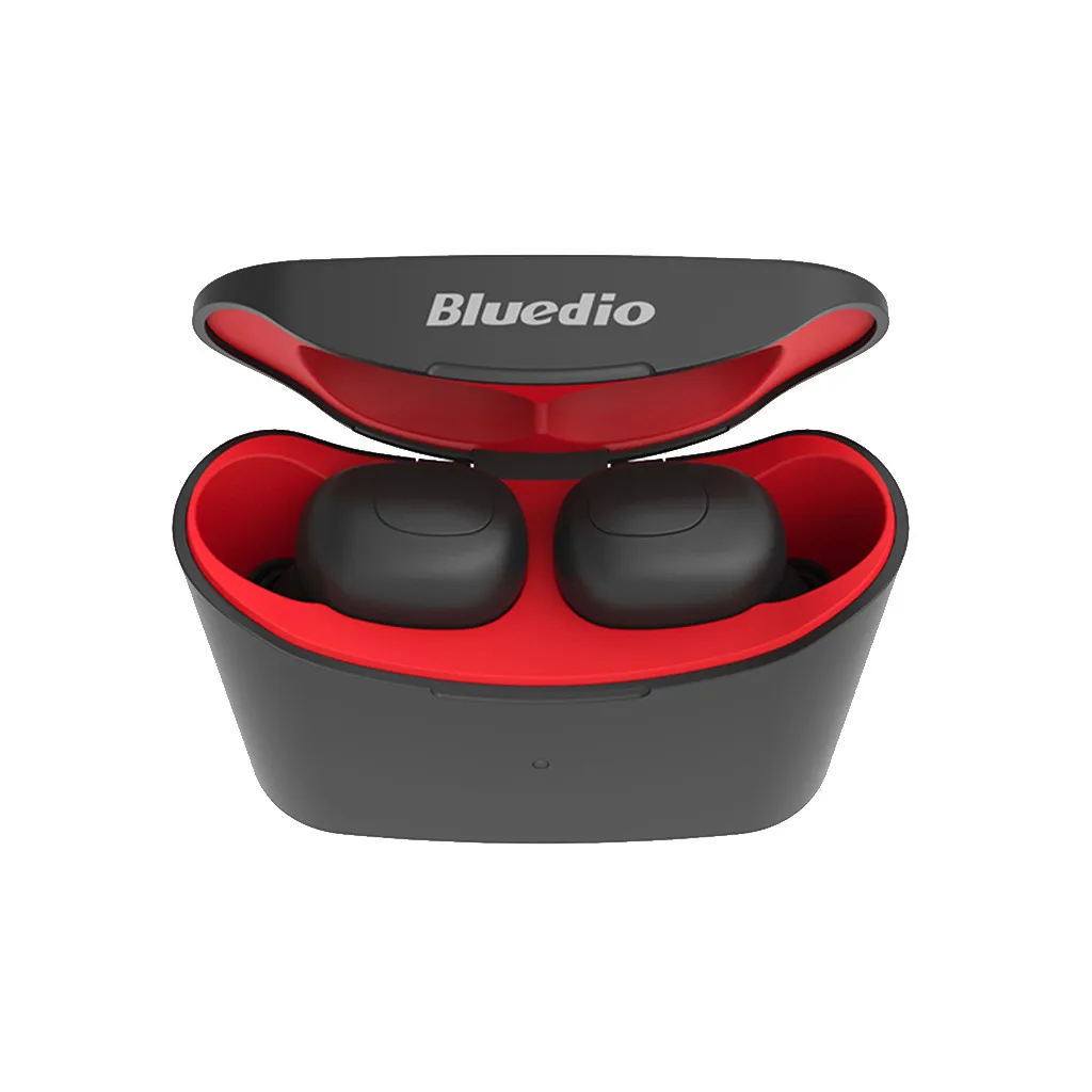 VOBERRY Bluedio T-elf Мини Bluetooth спортивная Гарнитура наушники Bluetooth 3D стерео беспроводные наушники с зарядным устройством 118A - Цвет: RD