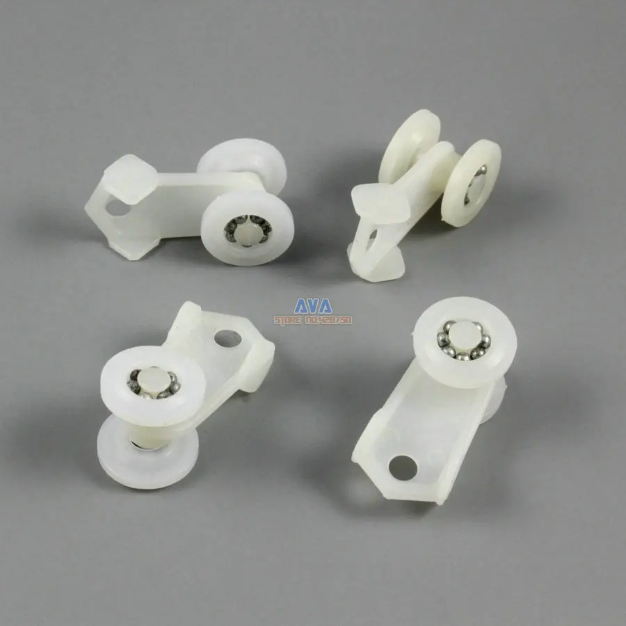 100 Pieces Curtain Track Roller Curtain Track Slide Gliders 15x32mm
