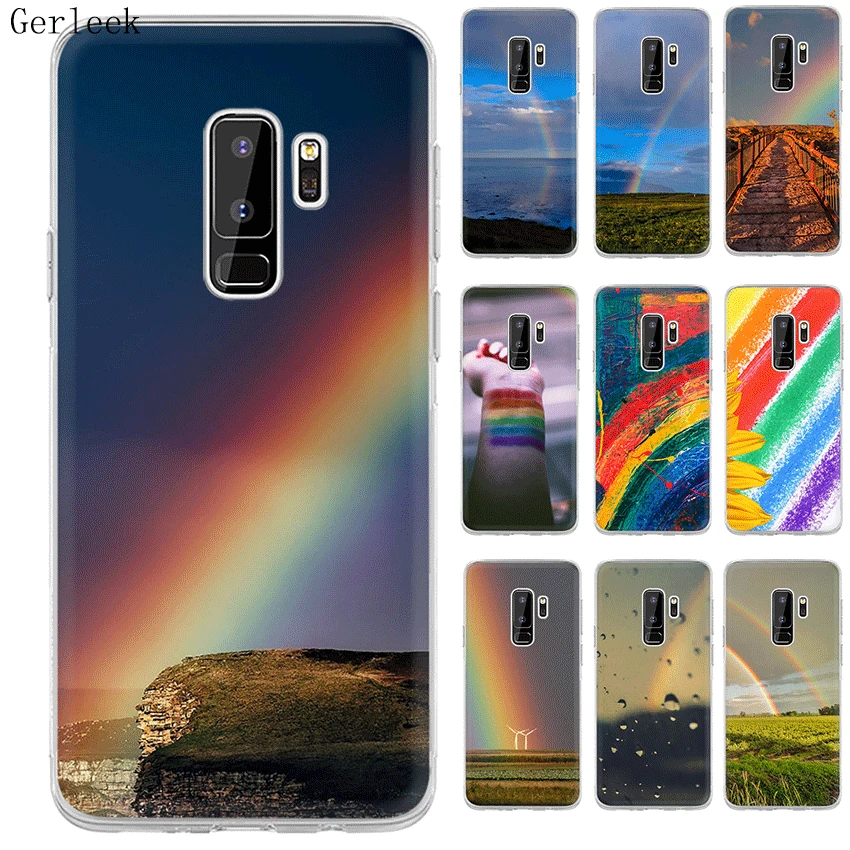 Чехол для телефона Desxz Rainbow Samsung Galaxy A5 A6 A7 A8 A9 J3 J5 J7 Защитная крышка | Мобильные