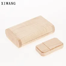 XIWANG Custom LOGO Natural Wood U Disk USB Flash Drive 4GB 8GB 16GB 32GB 64GB Notebook USB Flash Card Wedding Gift Free Shipping