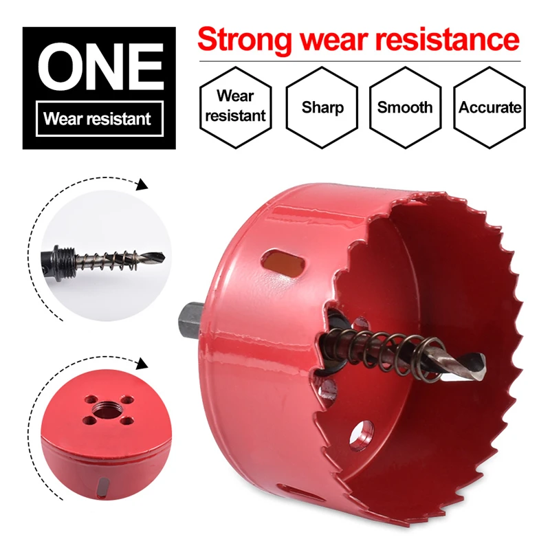 Hohxen большой размер 115 мм M42 Bi Metal Holesaw резак кольцевая пила древесина буровой зуб