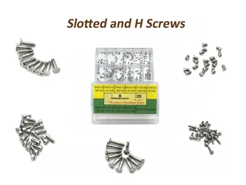 

Slotted screws and H screws - Stainless Steel Assorted Screws Watch Tools For Repairs Watch 12 Sizes Watch Repair Tool Kit
