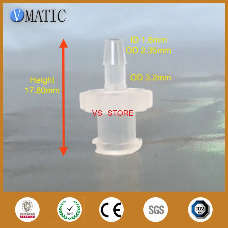 

Free Shipping Pack Of 10 X 3/32 Inch Barb Female Luer Lock Tapered Syringe Fitting (Polyprop) Luer Lock Tapered Connector