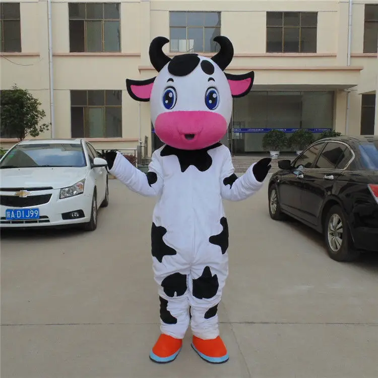 

New Cow Mascot Costume Suits Cosplay Party Game Dress Outfits Clothing Advertising Carnival Halloween Christmas Easter Adults