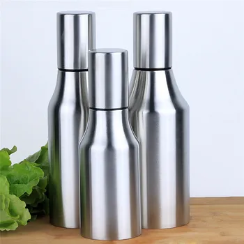 

Leak-proof Stainless Steel Olive Oil Bottle Dust-proof Soy Sauce Vinegar Seasoning Storage Kitchen Cooking Tools 500/750/1000ml