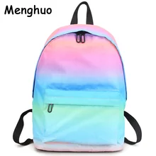 Menghuo Newest Women Backpacks 3D Printing Backpack Female Trendy Designer School Bags Teenagers Girls Men Travel Bag Mochilas